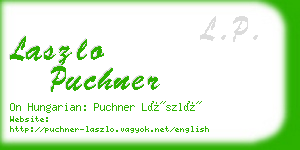 laszlo puchner business card